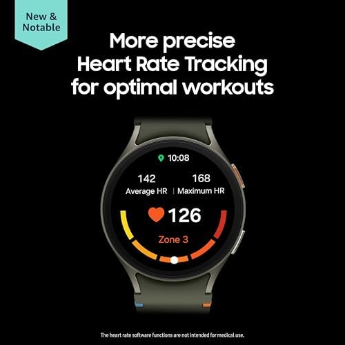 SAMSUNG Galaxy Watch 7 40mm Bluetooth AI Smartwatch w/Energy Score  Wellness Tips  Heart Rate Tracking  Sleep Monitor  Fitness Tracker  2024  Cream  US Version  1Yr Manufacturer Warranty 