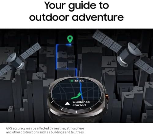 SAMSUNG Galaxy Watch Ultra 47mm LTE AI Smartwatch w/Energy Score  Wellness Tips  Heart Rate Tracking  Sleep Monitor  Fitness Tracker  GPS  2024 Titanium White  Renewed 
