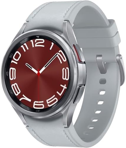 SAMSUNG Galaxy Watch 6 Classic 47mm LTE Smartwatch  Rotating Bezel  Fitness Tracker  Personalized HR Zones  Advanced Sleep Coaching  Heart Monitor  BIA Sensor for Health Insights  US  Silver  Renewed