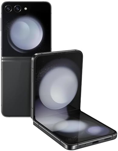 SAMSUNG Galaxy Z Flip 5 5G  US Version  256GB  Graphite   Unlocked  Renewed 