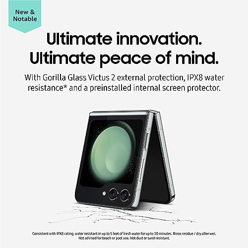 SAMSUNG Galaxy Z Flip 5 5G  US Version  256GB  Graphite   Unlocked  Renewed 