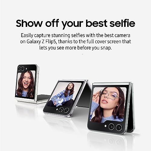 SAMSUNG Galaxy Z Flip 5 5G  US Version  256GB  Graphite   Unlocked  Renewed 