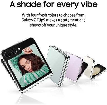 SAMSUNG Galaxy Z Flip 5 5G  US Version  256GB  Graphite   Unlocked  Renewed 