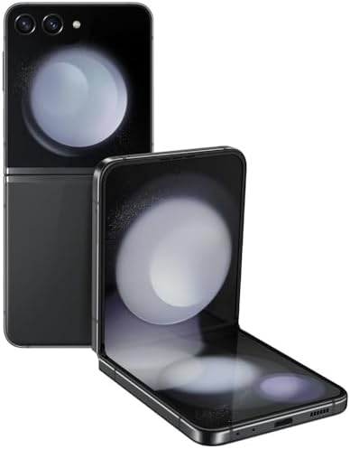 SAMSUNG Galaxy Z Flip 5 5G  US Version  256GB  Graphite   Unlocked  Renewed 