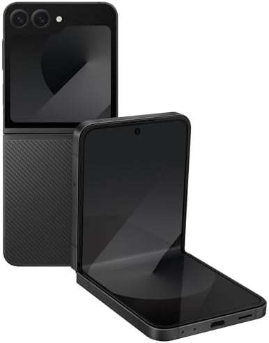SAMSUNG Galaxy Z Flip6 SM F741U1 Unlocked 256GB Crafted Black  Renewed 