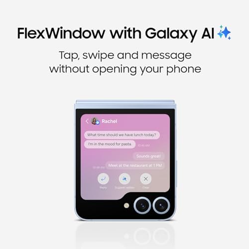 SAMSUNG Galaxy Z Flip 6 5G  US Version  512GB  Blue   Unlocked  Renewed