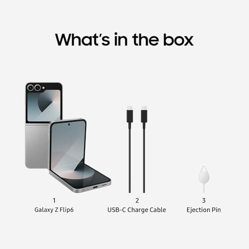 SAMSUNG Galaxy Z Flip 6 5G  US Version  512GB  Blue   Unlocked  Renewed