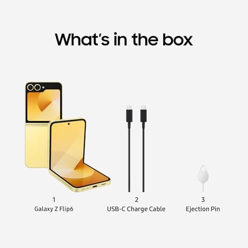 SAMSUNG Galaxy Z Flip 6 5G  US Version  512GB  Blue   Unlocked  Renewed