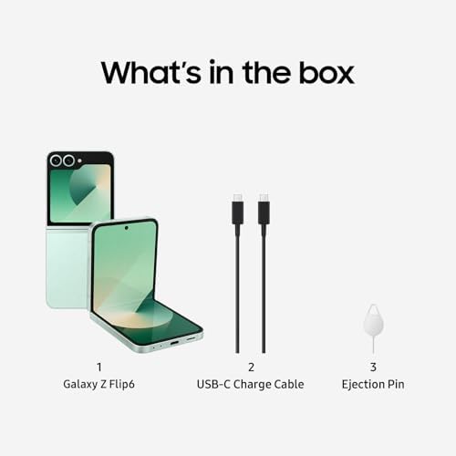 SAMSUNG Galaxy Z Flip 6 5G  US Version  512GB  Blue   Unlocked  Renewed