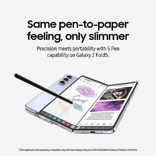 SAMSUNG Galaxy Z Fold 5 5G US Version  512GB  Cream   Unlocked  Renewed 