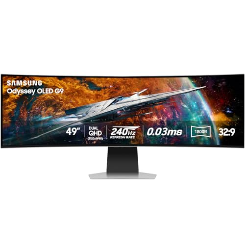 SAMSUNG LS49CG954SNXZA RB 49 Odyssey Neo G9 OLED 5120x1440 240Hz Curved Smart Gaming Monitor   Certified  Renewed 