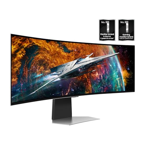 SAMSUNG LS49CG954SNXZA RB 49 Odyssey Neo G9 OLED 5120x1440 240Hz Curved Smart Gaming Monitor   Certified  Renewed 