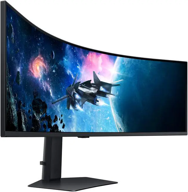 SAMSUNG Odyssey G9 49" DUAL QHD 2K 1440P 240Hz AMD FreeSync Premium Pro 1ms HDR1000 PBP PIP Curved Gaming Computer Monitor with Height Adjustable  Swivel & Tilt Stand LS49CG954ENXZA