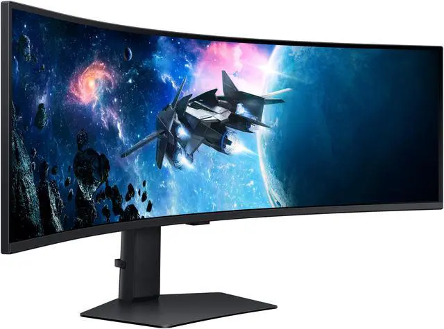 SAMSUNG Odyssey G9 49" DUAL QHD 2K 1440P 240Hz AMD FreeSync Premium Pro 1ms HDR1000 PBP PIP Curved Gaming Computer Monitor with Height Adjustable  Swivel & Tilt Stand LS49CG954ENXZA