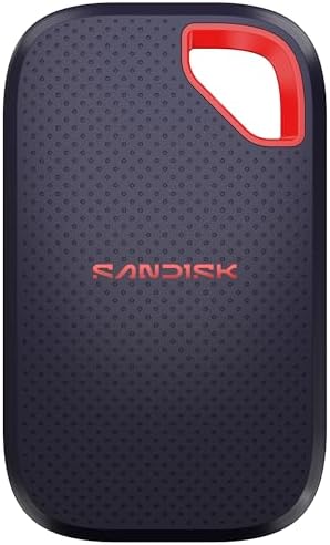 SANDISK 4TB Extreme Portable SSD  Old Model    Up to 1050MB/s  USB C  USB 3 2 Gen 2  IP65 Water and Dust Resistance  Updated Firmware   External Solid State Drive   SDSSDE61 4T00 G25