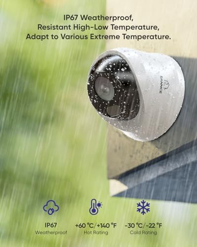 SANNCE 2K 3MP PoE Security System  8CH 6MP Surveillance NVR with 4PCS 3MP HD Weatherproof Dome Cameras with H 265 Video Compression  Smart IR LED  APP Push Alert  Remote Access  1TB HDD 