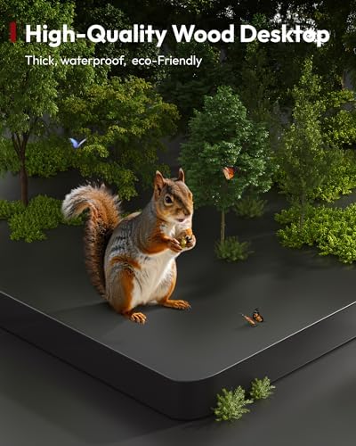 SANODESK Electric Standing Desk 79 x 32 Inches Height Adjustable Stand Up w/6 Button Ergonomic Computer Desk with Splice Board for Home Office  Black Frame   Black Tabletop