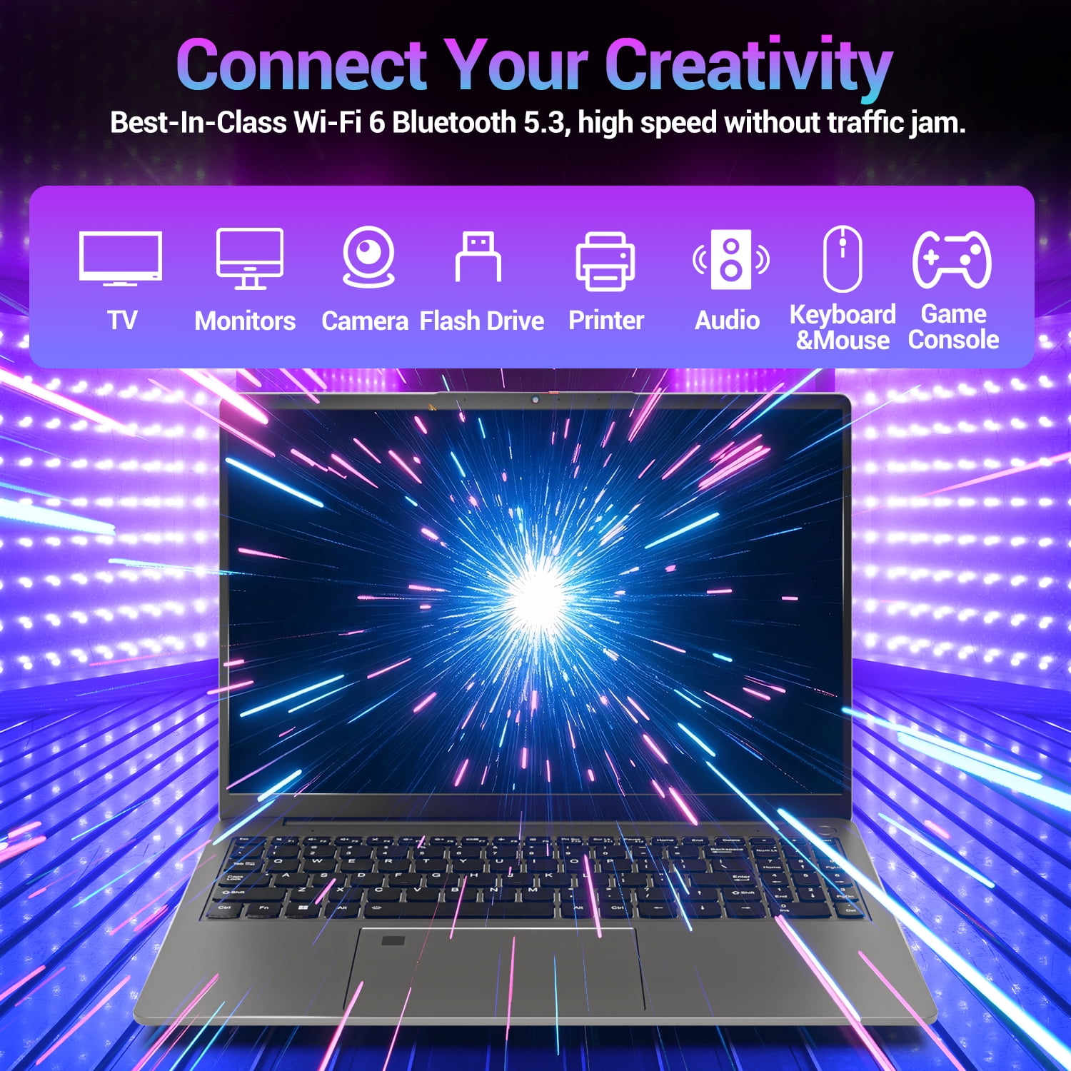 SANPTENT Gaming Laptop 16 inch 2 5K  AMD Ryzen 7 6800H  16GB DDR5 RAM  512GB SSD  AMD Radeon Graphics  WiFi 6  Backlit KB  Fingerprint  Win 11 Pro with Microsoft Office