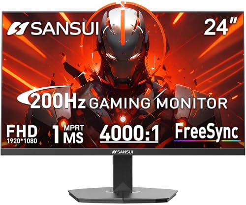 SANSUI 32 Inch Curved Gaming Monitor WQHD 2560 x 1440 180Hz Curved 1500R  Fast VA 1ms OD   HDR  300nits  sRGB 125   DCI P3 95   FreeSync  HDMI x2  DP1 4x2 DP Cable Included 
