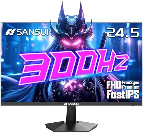 SANSUI 34 Inch Curved Gaming Monitor UWQHD 3440 x 1440 Up to 165Hz Curved 1500R   PIP/PBP  1ms MPRT   HDR  300nits  sRGB 125   DCI P3 95  FreeSync HDMIx2 DP1 4 x2  DP Cable Included 