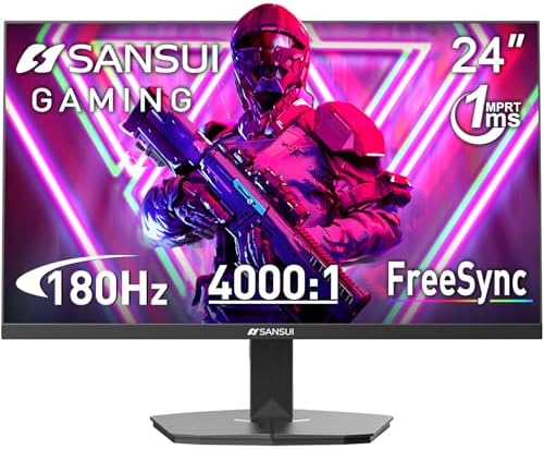 SANSUI 34 Inch Curved Gaming Monitor UWQHD 3440 x 1440 Up to 165Hz Curved 1500R   PIP/PBP  1ms MPRT   HDR  300nits  sRGB 125   DCI P3 95  FreeSync HDMIx2 DP1 4 x2  DP Cable Included 
