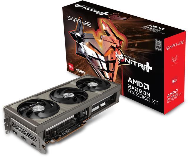 SAPPHIRE NITRO  Radeon RX 9060 XT 16GB GDDR6 PCI Express 5 0 x16 ATX Graphics Card 11350 01 20G