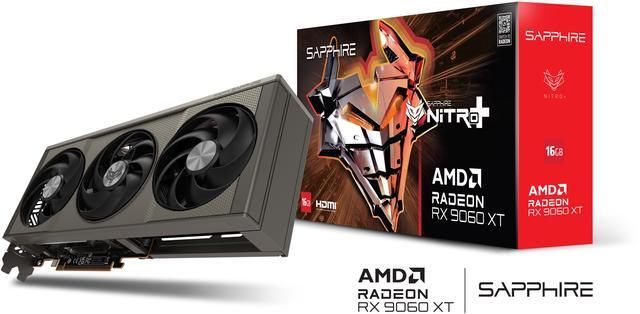 SAPPHIRE NITRO  Radeon RX 9060 XT 16GB GDDR6 PCI Express 5 0 x16 ATX Graphics Card 11350 01 20G
