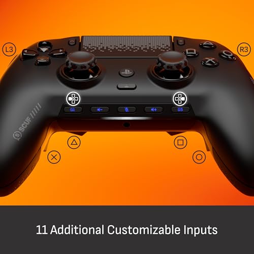 SCUF OMEGA PS5 Wireless Performance Controller – Officially Licensed, 11 Custom Inputs, Instant Triggers, Low Latency, TMR Durable Thumbsticks – Windows PC Compatible – Black
