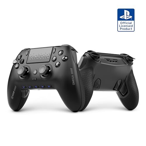 SCUF OMEGA PS5 Wireless Performance Controller   Officially Licensed  11 Custom Inputs  Instant Triggers  Low Latency  TMR Durable Thumbsticks   Windows PC Compatible   Light Gray