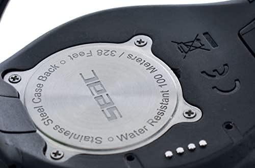 SEAC Action HR  High Resistance Dive Computer with Scuba and Freediving Mode  Dive Logbook  Dive Planner  Safety Alarms  HR Black/Red