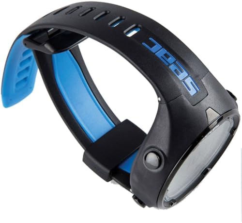 SEAC Action HR  High Resistance Dive Computer with Scuba and Freediving Mode  Dive Logbook  Dive Planner  Safety Alarms  HR Black/Red