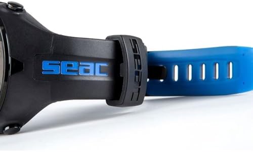 SEAC Action HR  High Resistance Dive Computer with Scuba and Freediving Mode  Dive Logbook  Dive Planner  Safety Alarms  HR Black/Red