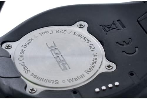 SEAC Action HR  High Resistance Dive Computer with Scuba and Freediving Mode  Dive Logbook  Dive Planner  Safety Alarms  HR Black/Red