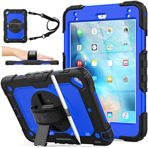 SEYMAC stock Case for iPad  A16  11th/10th Generation 11/10 9 2025/2022  Full Body Drop Protection Case with Screen Protector &360  Rotate Hand Strap/Stand  Black