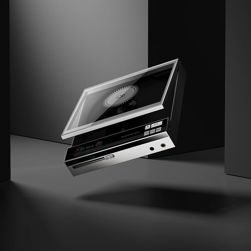 SHANLING EC Zero AKM Portable CD Player  Support AK4493S DAC  768kHz/32bit & DSD512  Hi Res HiFi EC Zero CD Player with CD Ripping  4 4mm/3 5mm/Coaxial/LINE Output  5500mAh Battery  Up to 36mW 32 