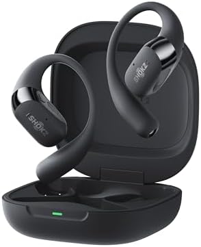 SHOKZ NEW OpenFit 2  Open Ear Headphones  Dolby Audio Enabled  Comfortable Earbuds with Soft Ear Hooks  48H Playtime  IP55 Water Resistant  USB C Fast Charging  Wireless Charging  Carrying Bag  Black