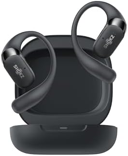 SHOKZ NEW OpenFit 2  Open Ear Headphones  Dolby Audio Enabled  Comfortable Earbuds with Soft Ear Hooks  48H Playtime  IP55 Water Resistant  USB C Fast Charging  Wireless Charging  Carrying Bag  Black
