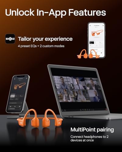 SHOKZ New OpenRun Pro 2  Bone Conduction Headphones  Open Ear Bluetooth Wireless Sport Earphones for Running  Workouts   Sweat Resistant  Secure Comfortable Fit  Deep Bass  Smart Mic  Reflective Strip