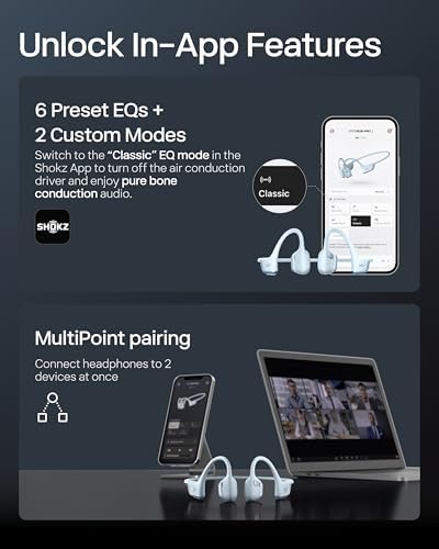 SHOKZ New OpenRun Pro 2  Bone Conduction Headphones  Open Ear Bluetooth Wireless Sport Earphones for Running  Workouts   Sweat Resistant  Secure Comfortable Fit  Deep Bass  Smart Mic  Reflective Strip