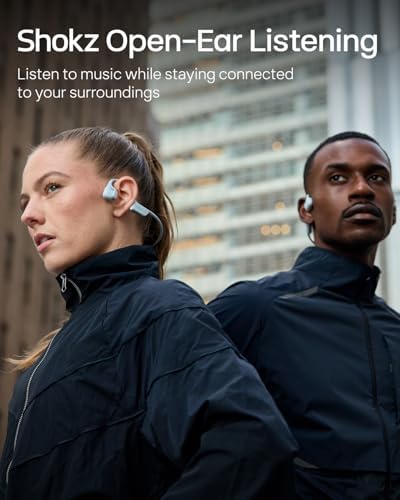 SHOKZ New OpenRun Pro 2  Bone Conduction Headphones  Open Ear Bluetooth Wireless Sport Earphones for Running  Workouts   Sweat Resistant  Secure Comfortable Fit  Deep Bass  Smart Mic  Reflective Strip