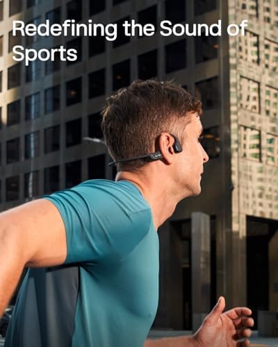 SHOKZ New OpenRun Pro 2 Mini  Open Ear  Bone Conduction Sport Headphones  with Reflective Strip  Sweat Resistant  Workout Headphones  Secure  Wireless  Comfortable Fit Deep Bass and Smart Mic App