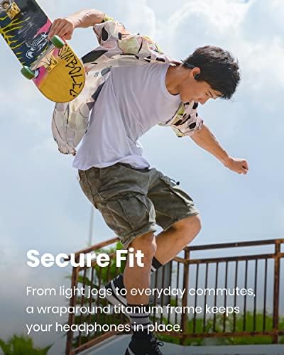 SHOKZ OpenMove   Open Ear Bluetooth Sport Headphones  Bone Conduction Wireless Earphones  Sweatproof for Running and Workouts  with Sticker Pack  Grey