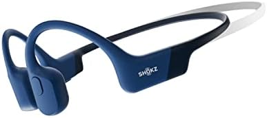 SHOKZ OpenRun Bone Conduction Open Ear Bluetooth Sport Headphones  Running Workout Bundle with Waterproof Carrying Case & Sweat Headband  IP67 Sweat Resistant  8H Playtime  Mic  Black