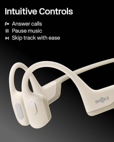 SHOKZ OpenRun Pro Bone Conduction Headphones  Open Ear Bluetooth Wireless Sport Headphones for Running and Workout  Sweat Resistant  Long Battery Life  Premium Deep Bass  Mic with Hair Band  Black