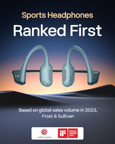 SHOKZ OpenRun Pro Bone Conduction Headphones  Open Ear Bluetooth Wireless Sport Headphones for Running and Workout  Sweat Resistant  Long Battery Life  Premium Deep Bass  Mic with Hair Band  Black