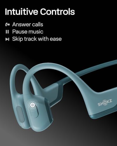 SHOKZ OpenRun Pro Bone Conduction Headphones  Open Ear Bluetooth Wireless Sport Headphones for Running and Workout  Sweat Resistant  Long Battery Life  Premium Deep Bass  Mic with Hair Band  Black