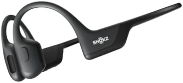 SHOKZ OpenRun Pro Bone Conduction Headphones  Open Ear Bluetooth Wireless Sport Headphones for Running and Workout  Sweat Resistant  Long Battery Life  Premium Deep Bass  Mic with Hair Band  Black