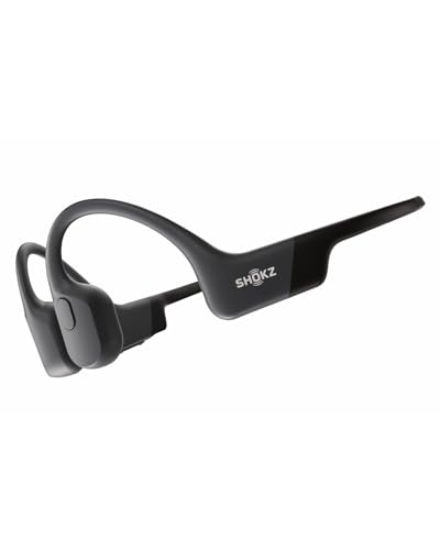 SHOKZ OpenRun   Open Ear Bluetooth Bone Conduction Sport Headphones  Sweat Resistant Wireless Earphones for Workouts and Running  Built in Mic  with Hair Band  Black