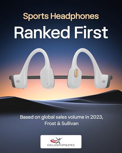 SHOKZ OpenSwim Pro   Open Ear Bluetooth & MP3 Bone Conduction Sport Headphones  Swimming Headphones  IP68 Waterproof  White