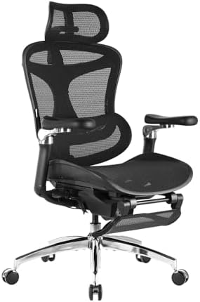 SIHOO Doro C300 Ergonomic Office Chair with Ultra Soft 3D Armrests  Dynamic Lumbar Support for Home Office Chair  Adjustable Backrest Desk Chair  Swivel Big and Tall Computer Chair Black